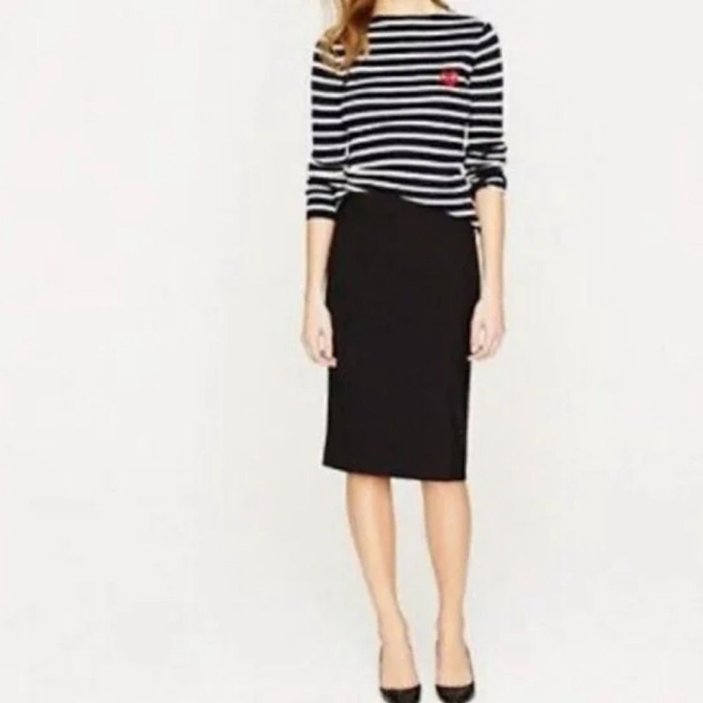 Black No 2 Pencil Skirt - J Crew 4